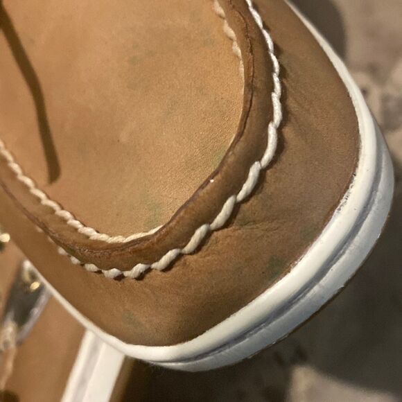 Sperry Blue fish Boat Shoe's, Size 7.5, Tan - Picture 5 of 10